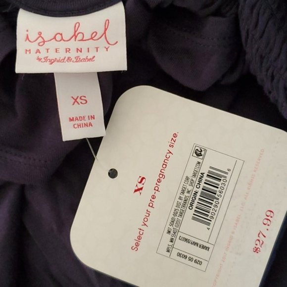 Isabel Maternity by Ingrid & Isabel Navy Blue Dress Size XS - Picture 6 of 6